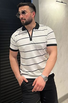 تیشرت سفید مردانه رگولار MİSHAR İTALİA - کد 935547731