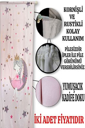 پرده زمینه قرمز مخمل Bebişim Halı - کد 112147686