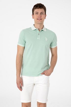 پولوشرت سبز مردانه پنبه ای U.S. Polo Assn. - کد 935585311