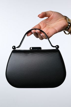 کیف مجلسی مشکی زنانه پارچه ای luvishoes - کد 935585598