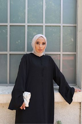 کلاه و ابایا مشکی زنانه پنبه ای Pieef - کد 935578455