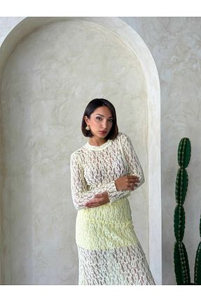بلوز زرد زنانه Ajurlu Miss Allos - کد 935630927