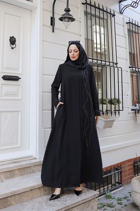 کلاه و ابایا مشکی زنانه بافت KADEEM - کد 935629470