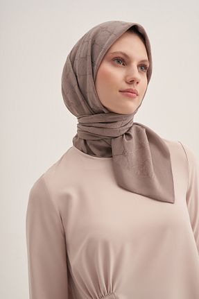 روسری قهوه ای پنبه پلی استر Aker - کد 888166099
