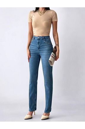شلوار جین آبی زنانه پاچه تنگ Gökcan Butik - کد 935700798