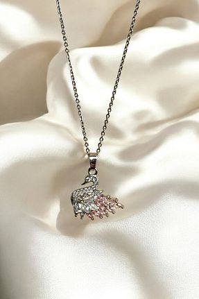 گردنبند استیل ( فولاد ) طوسی زنانه استیل (فولاد) Elifsu Jewelry - کد 935729379