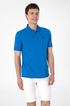 پولوشرت آبی مردانه پنبه ای U.S. Polo Assn. - کد 935711075