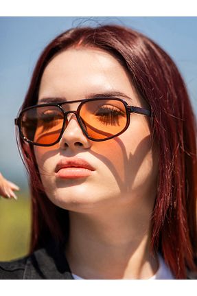 عینک آفتابی قهوه ای زنانه 50 Ticarto - کد 932901717
