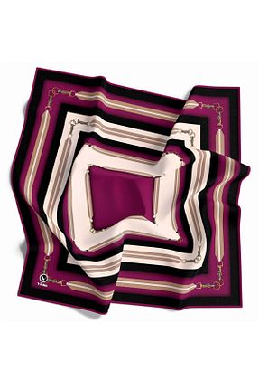 روسری بنفش پلی استر VİOLLA - کد 881824502