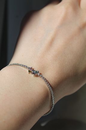 دستبند استیل (فولاد) سفید استیل ضد زنگ TEDDY JEWELLRY - کد 935755003