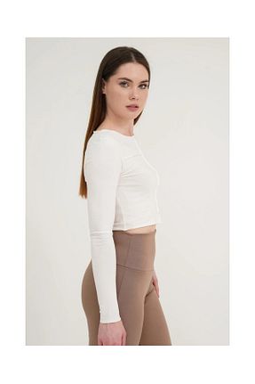 تیشرت نباتی زنانه کراپ Le