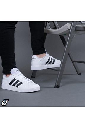 کفش اسنیکر سفید مردانه چرم اصل adidas - کد 774069940
