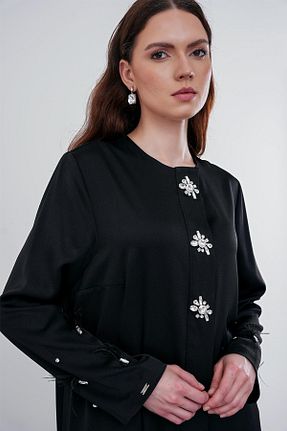کلاه و ابایا مشکی زنانه پلی استر Zühre - کد 865787172
