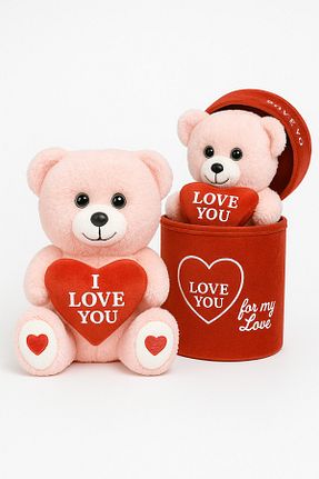 اسباب بازی مخملی صورتی زنانه 30 cm Princess Bear - کد 922282087