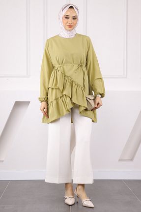 تونیک حجاب سبز زنانه ویسکون İmajButik - کد 935819149