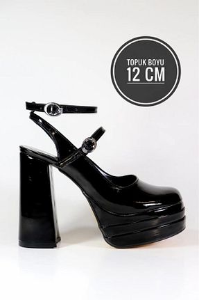 کفش مجلسی مشکی زنانه پاشنه پلتفرم FS KOMBİN COLLECTİON - کد 935742144