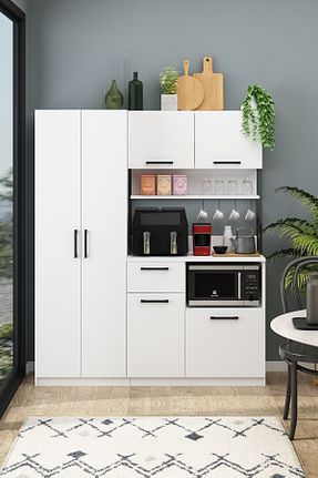 کابینت چند منظوره سفید Suntalam Avmpark - کد 854119436