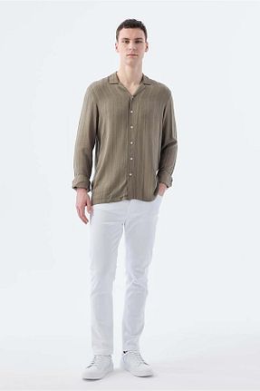 شلوار جین سفید مردانه پاچه تنگ Jakamen - کد 926728559