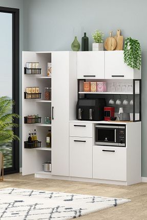 کابینت چند منظوره سفید Suntalam Avmpark - کد 854119436