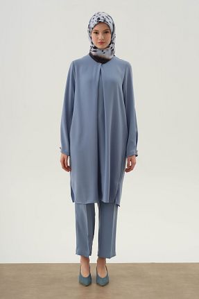 شلوار حجاب آبی زنانه پلی استر Tuğba - کد 935950022