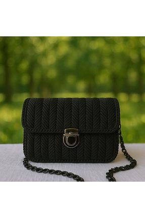 کیف مجلسی مشکی زنانه پارچه ای quKa Bag - کد 935849667