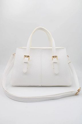 کیف دوشی سفید زنانه چرم مصنوعی Jagu - کد 935953869