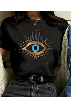 تیشرت مشکی زنانه اورسایز Viyalente - کد 936699263