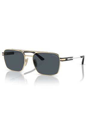 عینک آفتابی طلائی مردانه 56 Prada - کد 748931827