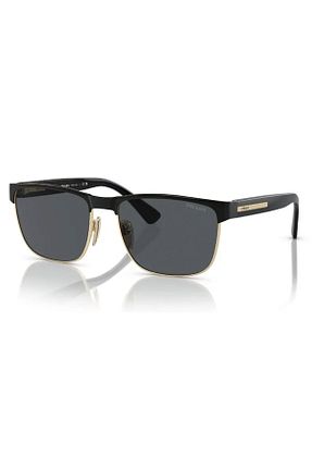 عینک آفتابی مشکی مردانه UV400 Prada - کد 843263393