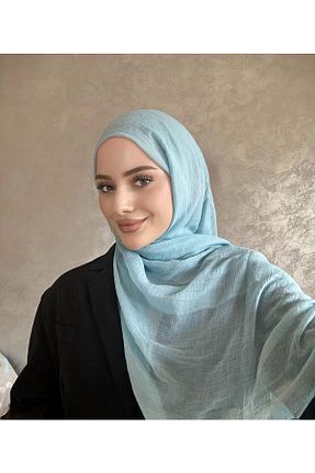 شال فیروزه ای زنانه HanBaba - کد 935866562