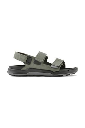 صندل خاکی مردانه پاشنه تخت Birkenstock - کد 936592346