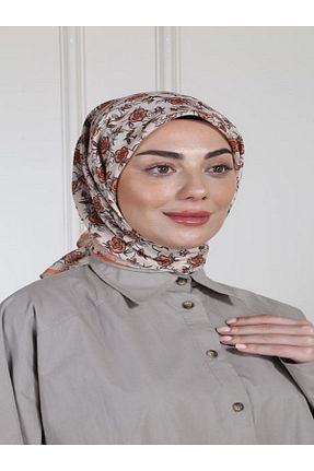 روسری نارنجی پنبه ای locella - کد 935857580