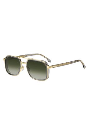عینک آفتابی طلائی مردانه 55 Hugo Boss - کد 896707394