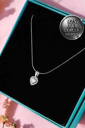 گردنبند نقره سفید زنانه 925 عیار Mimodish - کد 926955254