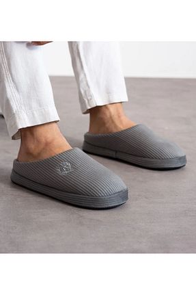 دمپائی خانگی طوسی مردانه پارچه ای redtan - کد 935570610