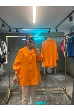 پیراهن نارنجی زنانه Relaxed my312 - کد 935882865