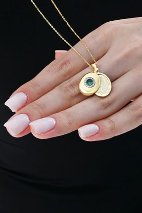 گردنبند نقره زرد زنانه 925 عیار jingle bells - کد 935961021