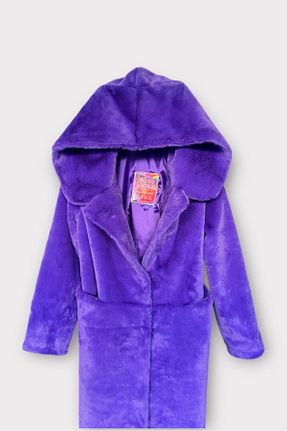 پالتو بنفش زنانه پلی استر Butik - کد 885400236