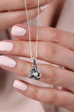 گردنبند نقره رنگی زنانه 925 عیار Deribond - کد 935969061