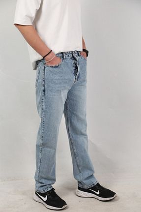 شلوار جین آبی مردانه پاچه پهن Ofzensport - کد 924455752