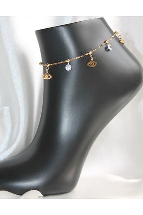 خلخال جواهر زرد زنانه TEDDY JEWELLRY - کد 935943463