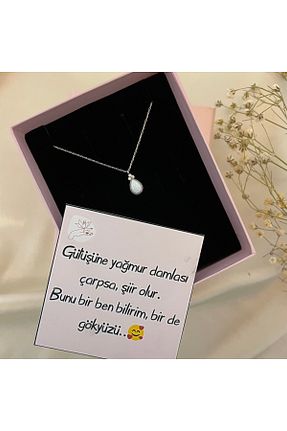 گردنبند نقره سفید زنانه 925 عیار Lovera Jewellery - کد 781667303