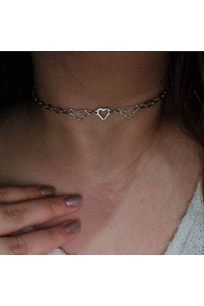 گردنبند جواهر طوسی زنانه فلزی Crosswonder - کد 935997004