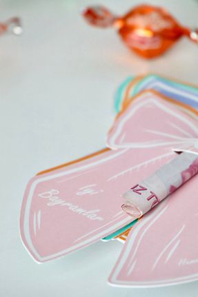 کارت تبریک صورتی Hume Craft - کد 936652055