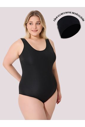 مایو سایز بزرگ مشکی زنانه لیکرا myfirstsea - کد 936000410