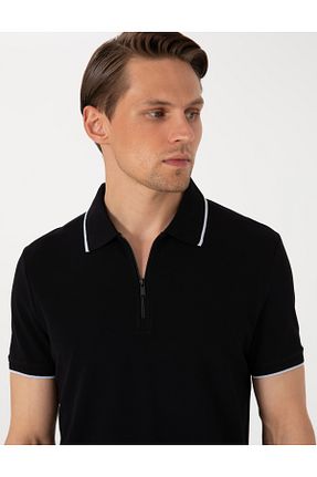 پولوشرت مشکی مردانه %100 پنبه Pierre Cardin - کد 936055134