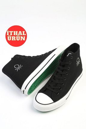 کفش اسنیکر مشکی زنانه بند دار Benetton - کد 936230650