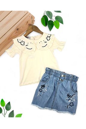 ست بالاتنه و پائین تنه رنگی بچه گانه بافتنی voyyo kids baby - کد 936676583