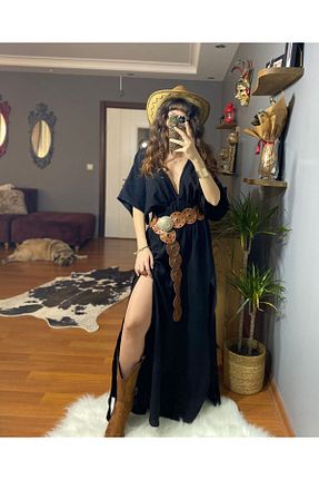 لباس مشکی زنانه بافتنی MODAGK - کد 936108009