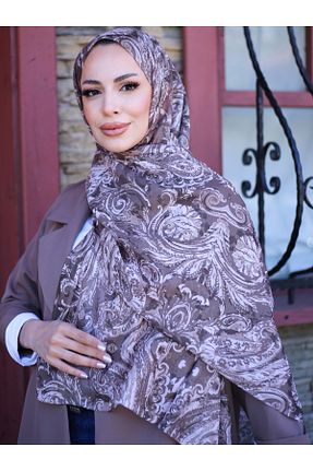 روسری متالیک پنبه ای efdal şal eşarp - کد 936190236